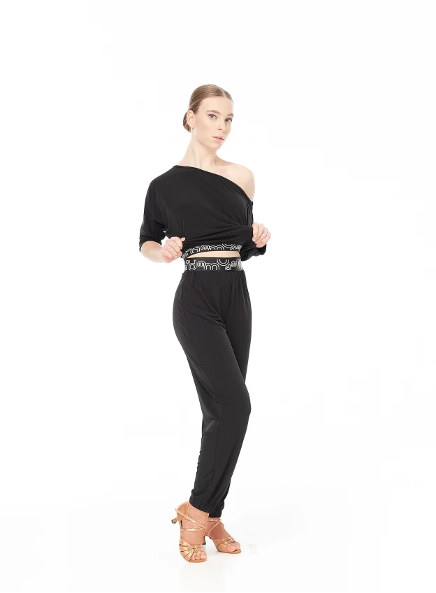 Штани BRL751 жіноча, чорний, масло