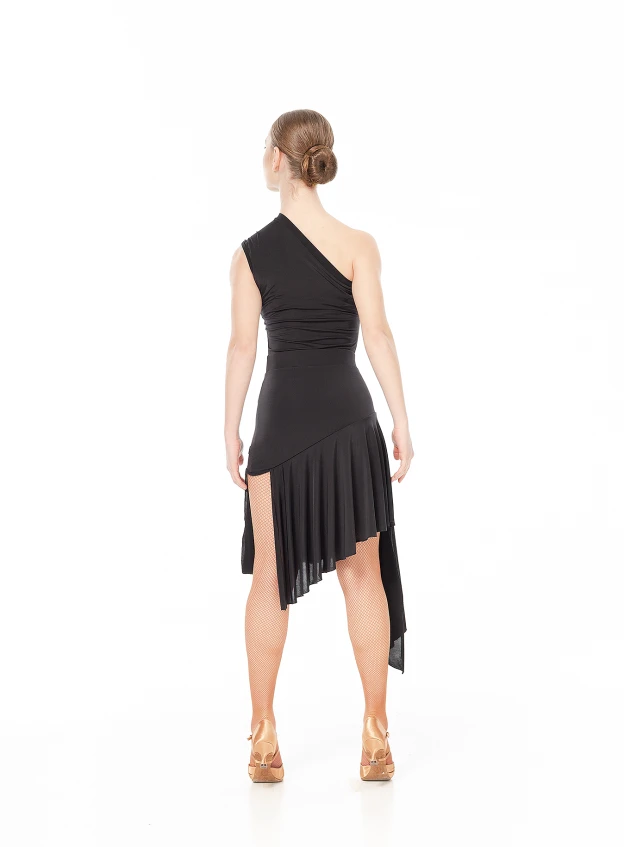 Skirt UL569-14 female, black, micro crepe