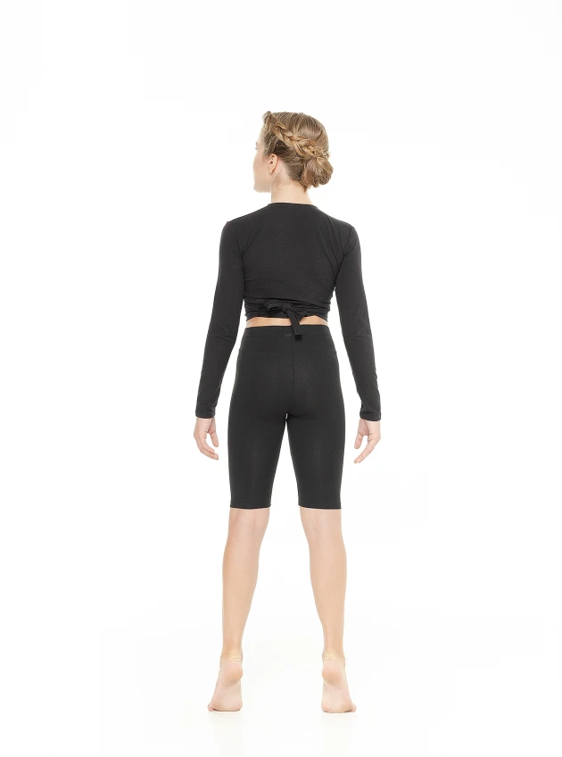 Шорти подовжені SH168-VT для дівчинки, чорний, бавовна