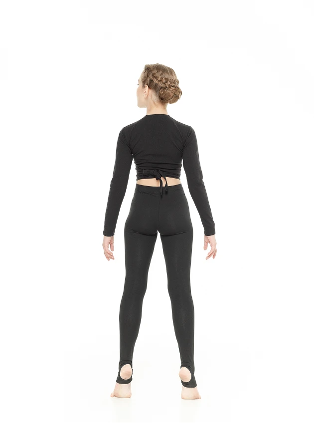 Dance Me Лосины Гимнастические L253-VT детские, 95% хлопок 5% эластан, черный