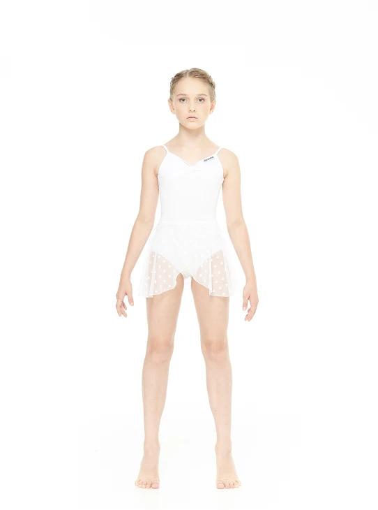 Спідниця-хітон UH59-6 для дівчинки, білий, сітка