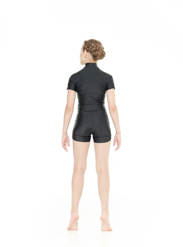 Шорти SH812 для дівчинки, чорний, біфлекс матовий америка