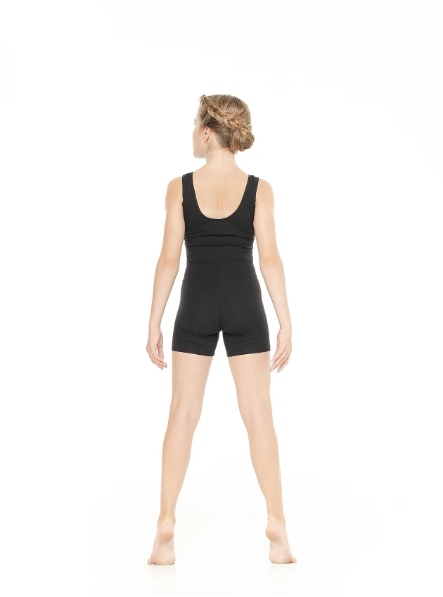 Biketard PK802 for a girl, black, cotton