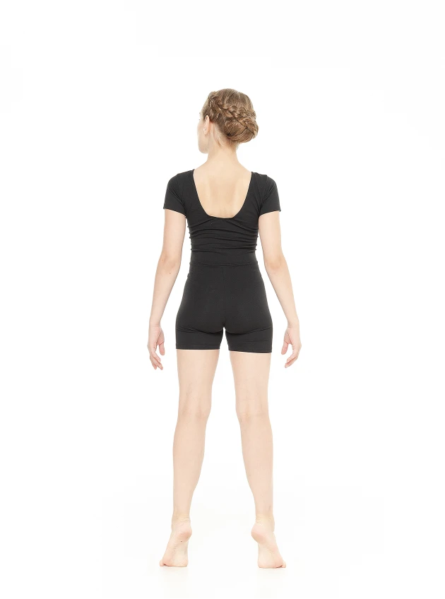 Biketard PK800KR for a girl, black, cotton