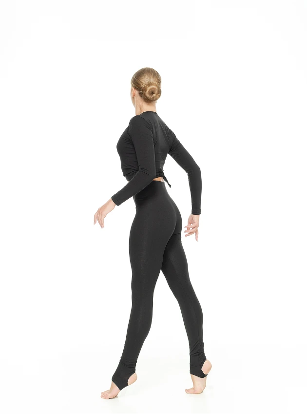 Stirrup Leggings L253-VT female, black, cotton