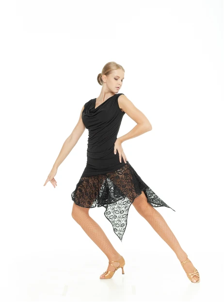 Блуза BL338 женская, черный, масло