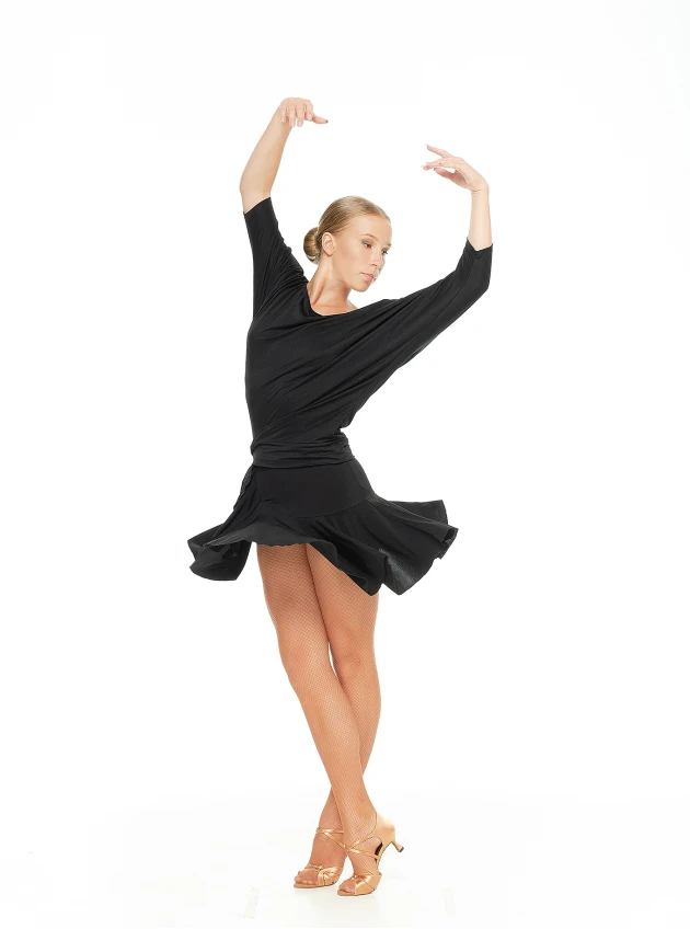 Спідниця UL440-14 жіноча, чорний, масло