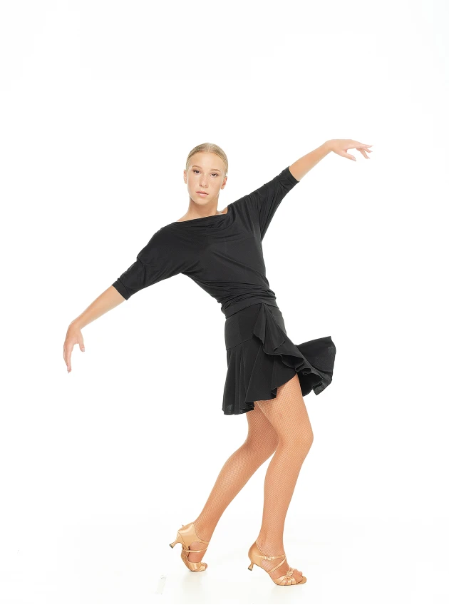 Спідниця UL440-14 жіноча, чорний, масло