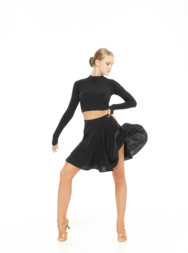 Спідниця UL402-14# жіноча, чорний, масло