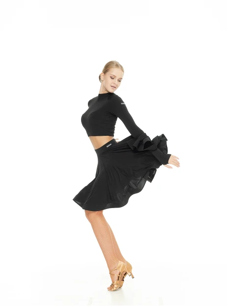 Юбка UL402-14# женская, черный, масло