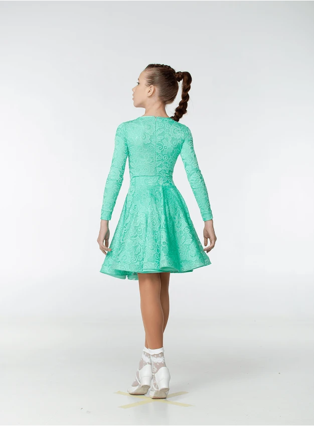 Бейсік BS269-402-11# для дівчинки, м'ятний, біфлекс, гіпюр