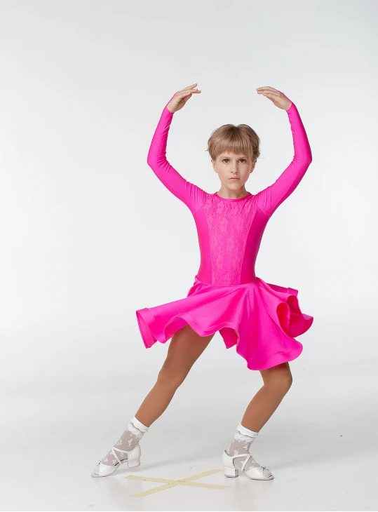 Бейсік BS420DR-1# для дівчинки, малиновий, біфлекс, гіпюр