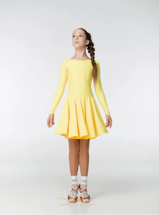 Бейсік BS420DR# для дівчинки, жовтий, біфлекс