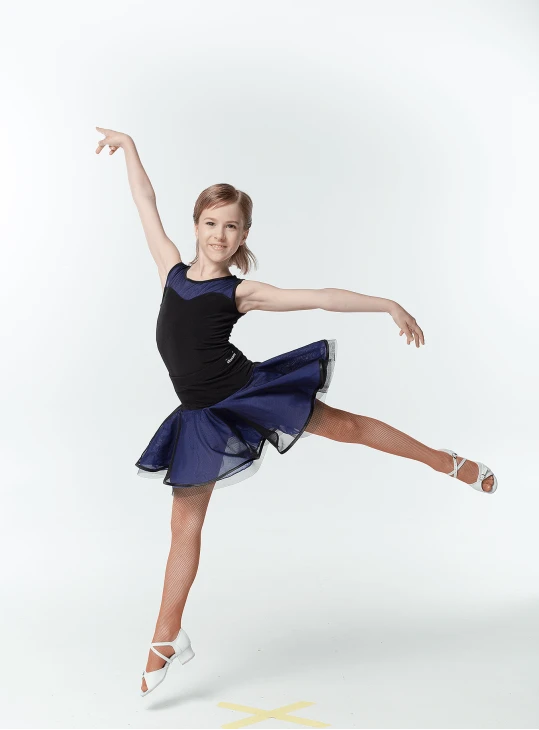 Спідниця UL636-3# для дівчинки, чорна/смородина, масло, сітка