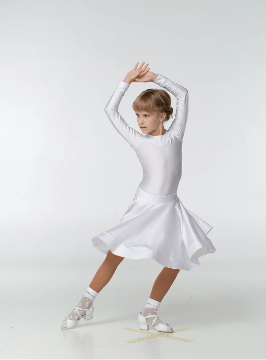 Бейсік BS319DR-402-11# для дівчинки, білий, біфлекс, гіпюр