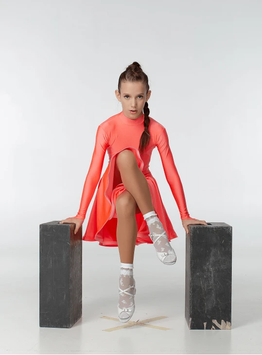 Бейсік BS67DR# для дівчинки, корал неон, біфлекс