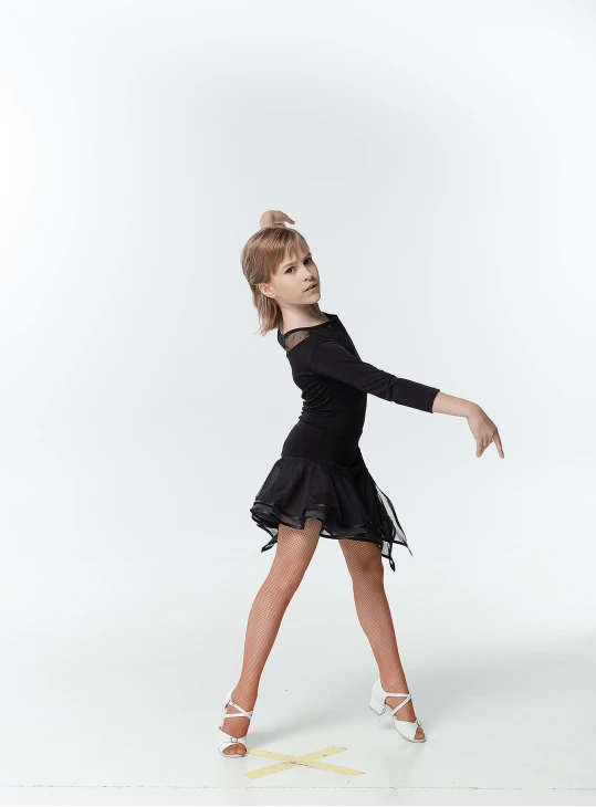 Спідниця UL359-3 для дівчинки, чорна/сіра, масло, сітка