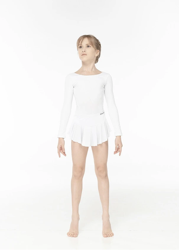 Waistband fixed wrap UH57 for a girl, White, polyamide, microcrepe