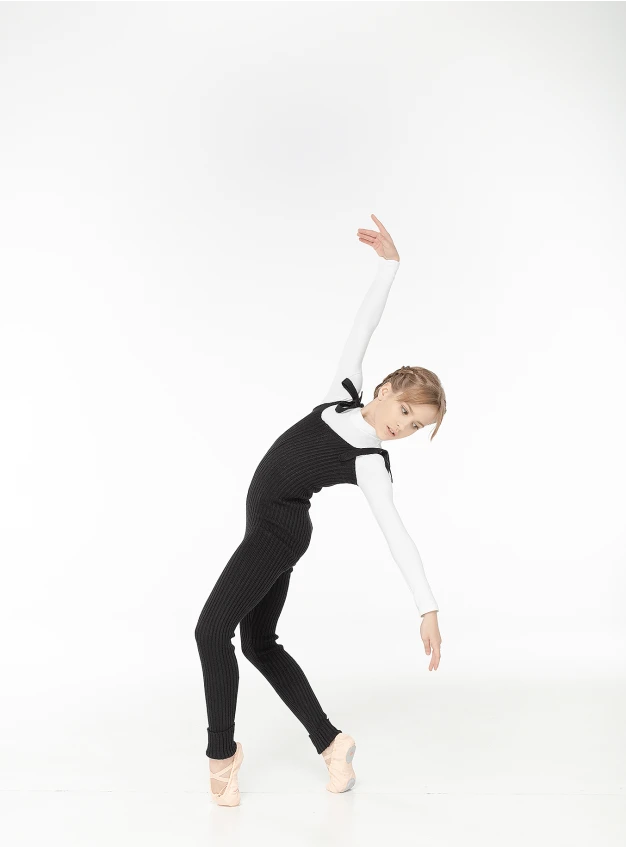 Комбинезон RK1 Dance.me, Украина, шерсть/акрил, 2*2, Черный