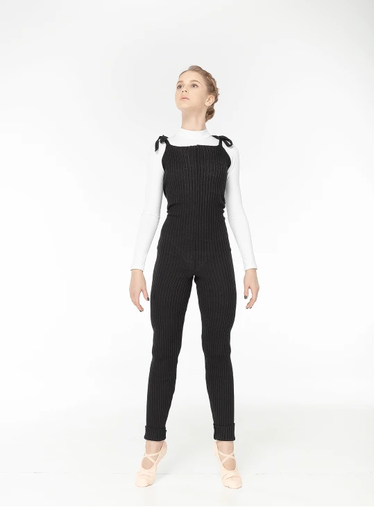 Комбінезон RK1 чорний, вовна/акрил, 2*2