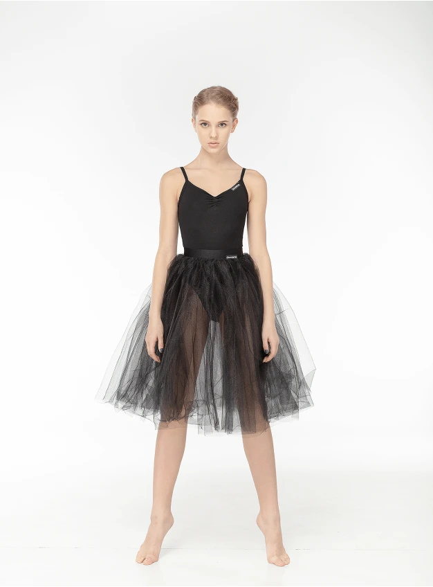 Спідниця шопенка CH177 жіноча, чорна, фатин, біфлекс