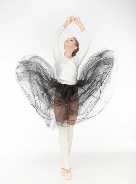 Кофта на запах RKF1 білий, вовна/акрил