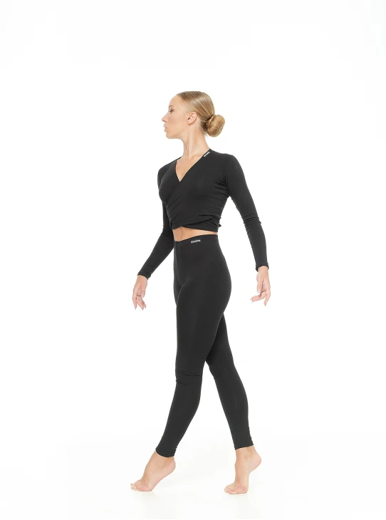 Лосини Подовжені L61-VT жіноча, чорний, бавовна