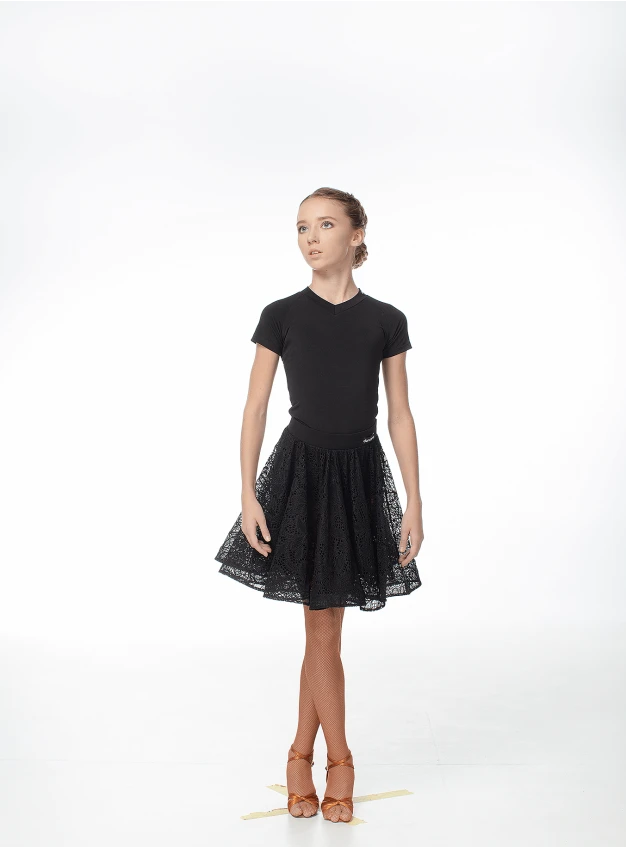 Футболка дитяча F727KR чорний, масло