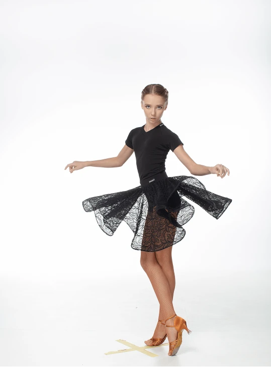 Футболка дитяча F727KR чорний, масло