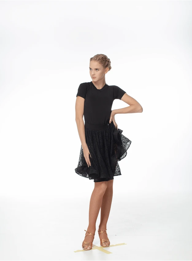 Футболка дитяча F727KR чорний, масло