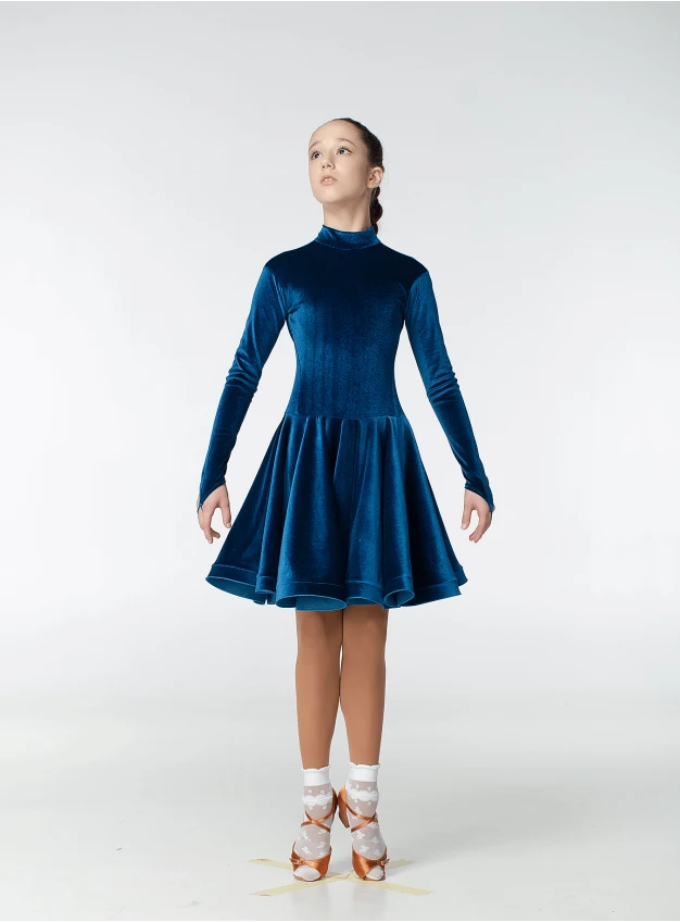 Бейсик BS67DR-13# для девочки, морская волна, бархат