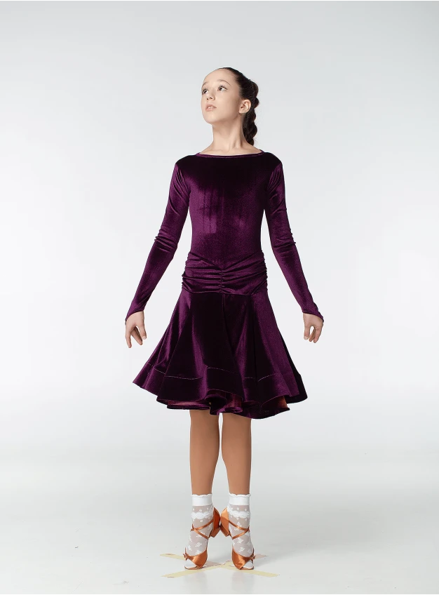 Бейсик BS510DR-13# Dance.me, Україна, оксамит, сливовий
