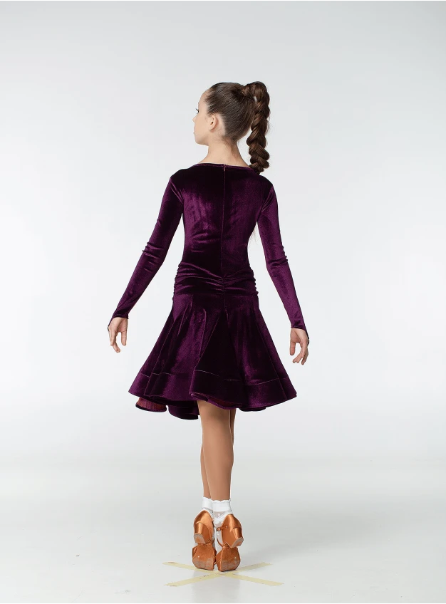 Бейсик BS510DR-13# Dance.me, Україна, оксамит, сливовий