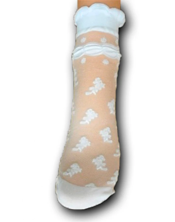 Aleksandra Шкарпетки дитячі, капрон, білі