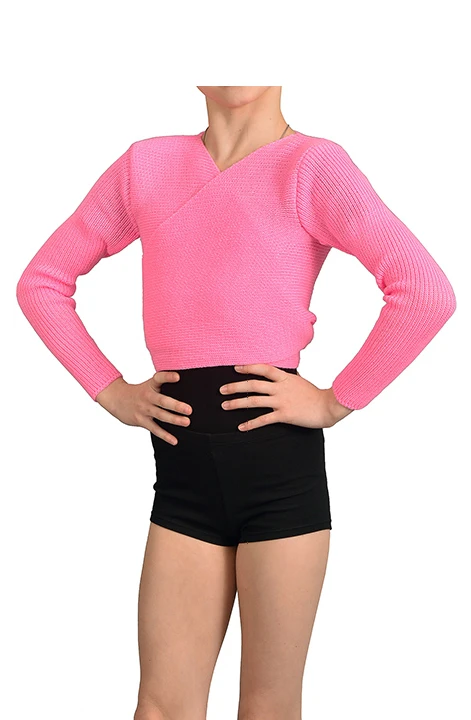 Кофта на запах RKF1 світло-рожевий №7, акрил