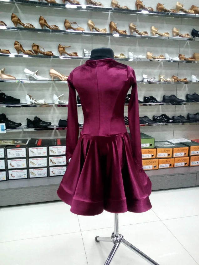 Рейтинговое платье BS420DR-13А# Dance.Me, бордовый