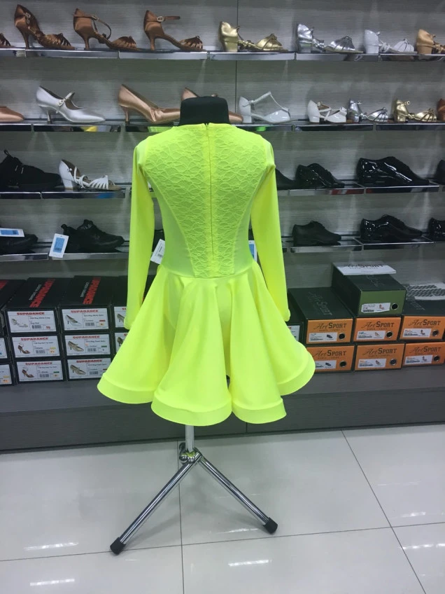 Rating Dress BS420DR-11# Dance.Me, biflex, lemon