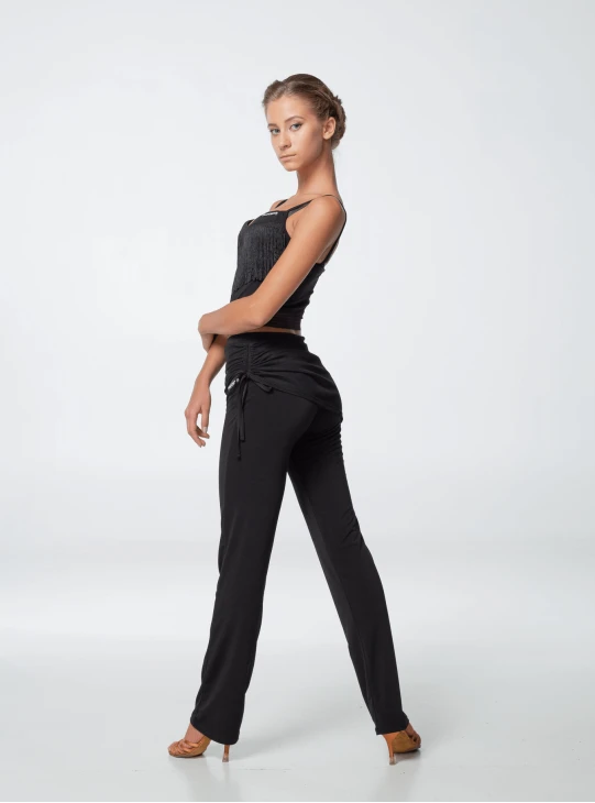 Штани BRL399 жіноча, чорний, масло