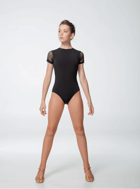 Купальник K446KR-17 жіноча, чорний, масло+сітка