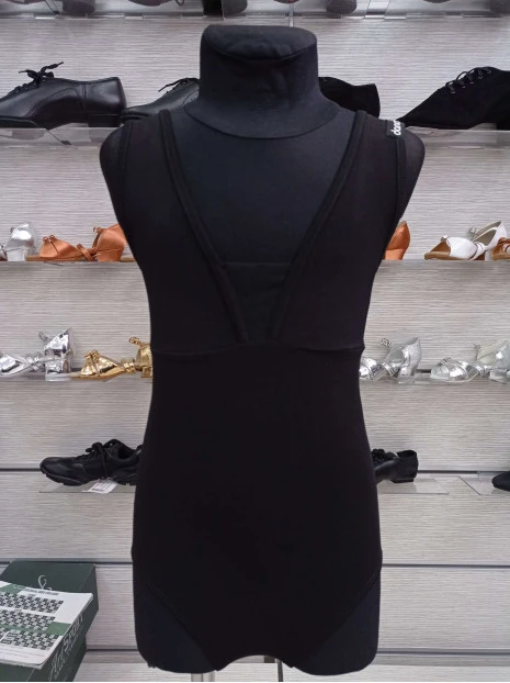 Купальник K720 для дівчинки, чорний, масло, сітка