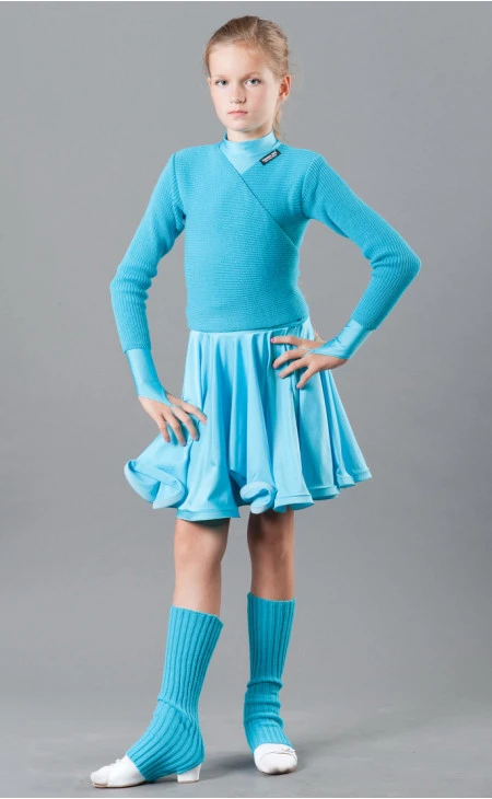 Кофта на запах RKF1 лазуровий, акрил