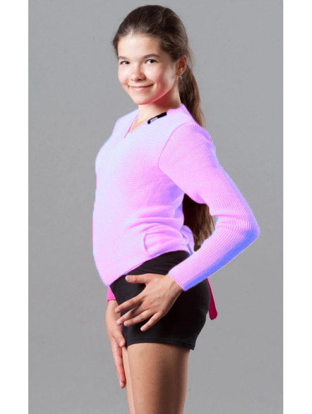 Wrap top RKF1 pink, wool/acryl