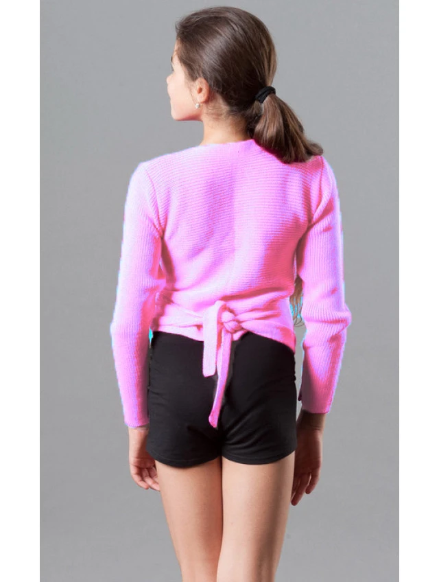 Wrap top RKF1 pink, wool/acryl