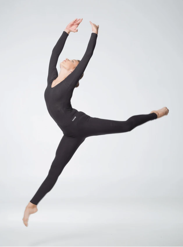 Dance Me Women's leggings, long, L61, viscose, black