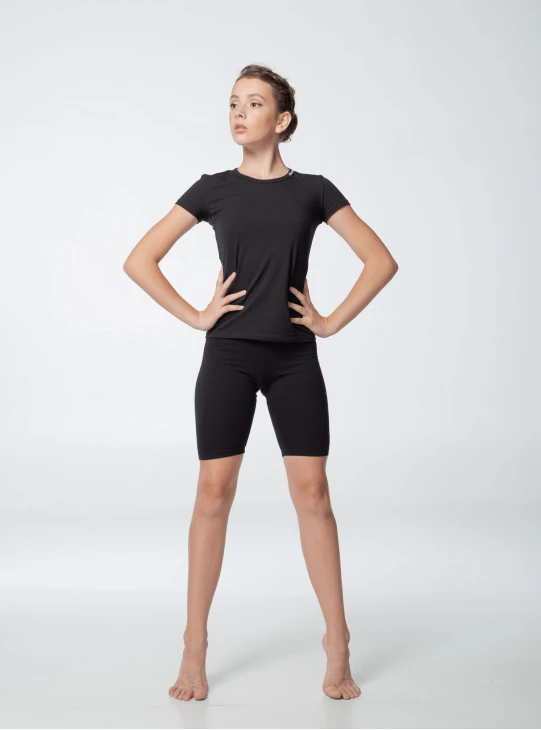 Dance Me Шорти SH168 дорослі подовжені, бавовна, чорний