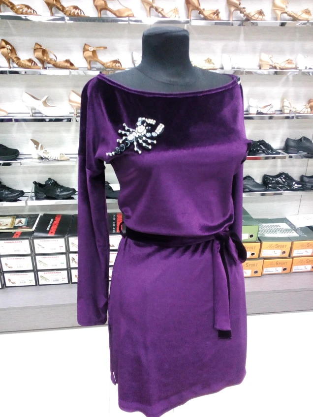 Women's tunic TN465DR-15 Dance Me, Velvet, plum