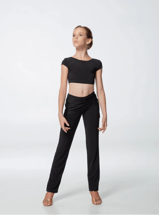 Топ TP500 для девочки, черный, масло